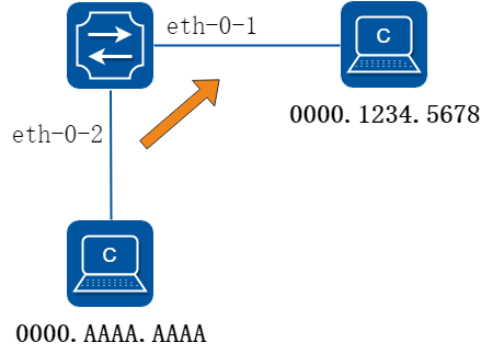 Static mac address table