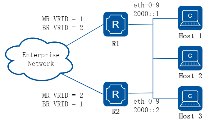 IPv6 VRRP with two virtual router